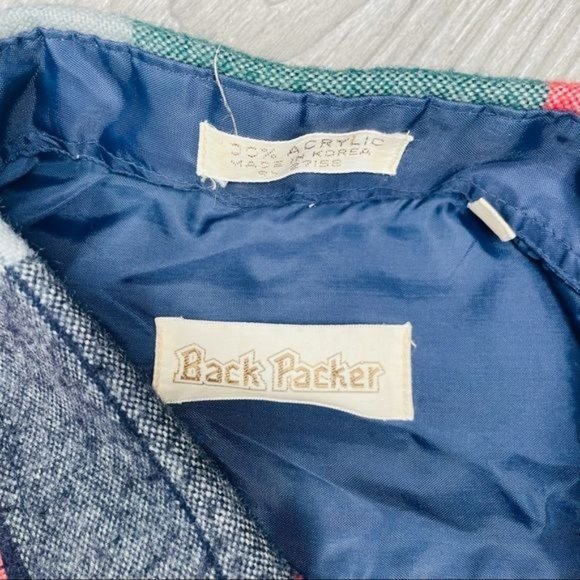 Backpacker oversized flannel button up long sleeve shirt size large - Picture 4 of 5